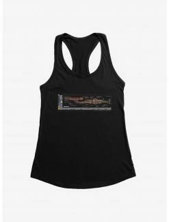 HER Star Trek Starship NX-01 Schematic Blueprint Womens Tank Top