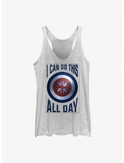 HER Marvel Doctor Strange In The Multiverse Of Madness I Can Do This All Day Peggy Carter Shield Womens Tank Top