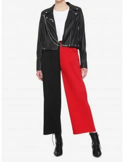 HUNIVERS Her Universe Disney Cruella Speak Of The De Vil Chain Moto Jacket -HER shop unnamed file 710