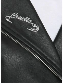 HUNIVERS Her Universe Disney Cruella Speak Of The De Vil Chain Moto Jacket -HER shop unnamed file 711