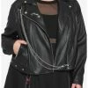 HUNIVERS Her Universe Disney Cruella Speak Of The De Vil Chain Girls Moto Jacket Plus Size -HER shop unnamed file 712