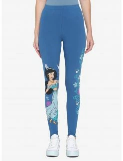 HUNIVERS Disney Aladdin Jasmine Floral Leggings